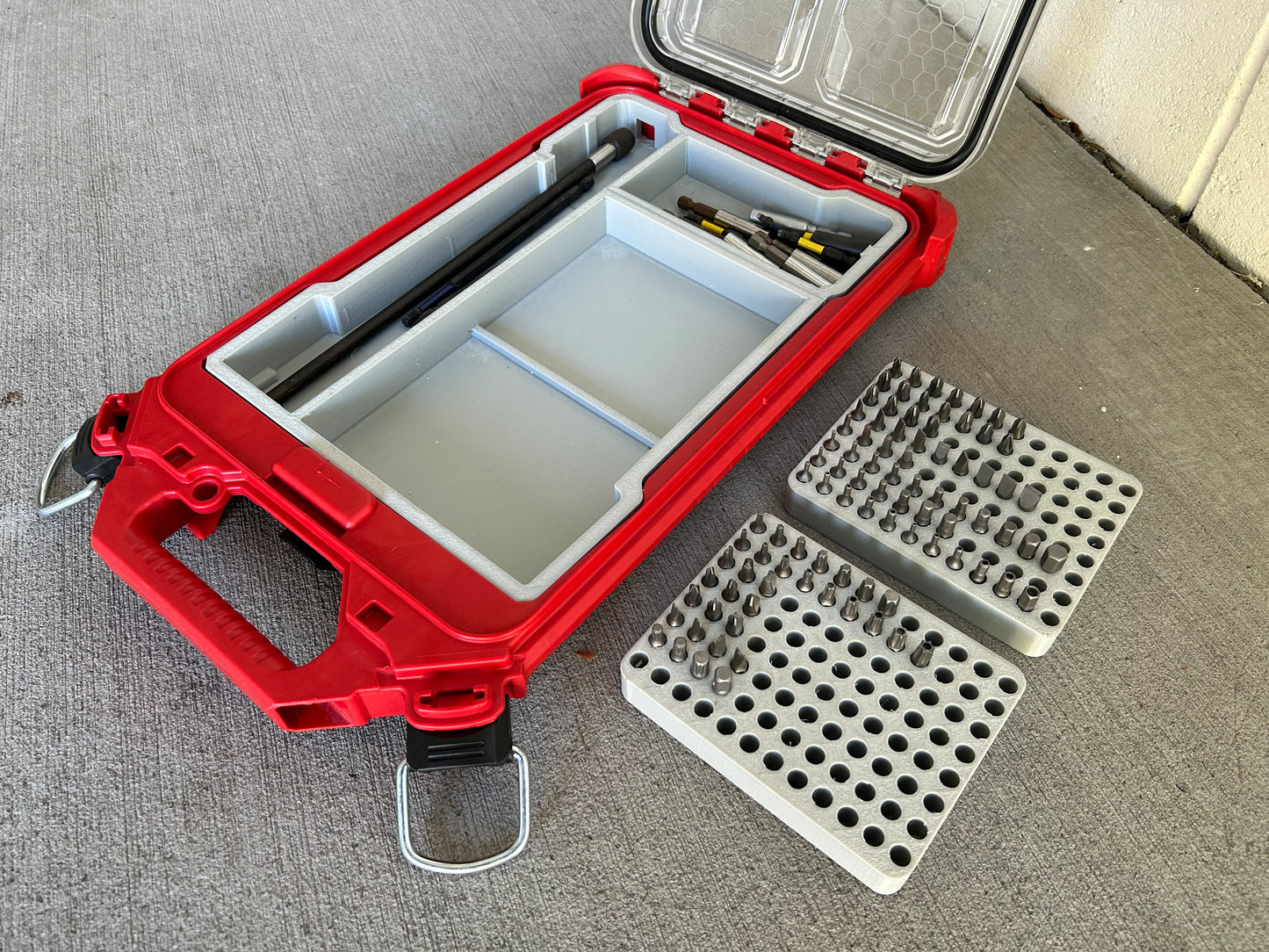 Jonah Pope Design 3d Printed Insert Designed For Impact Driver Bit Organization and Milwaukee Packout Organizer