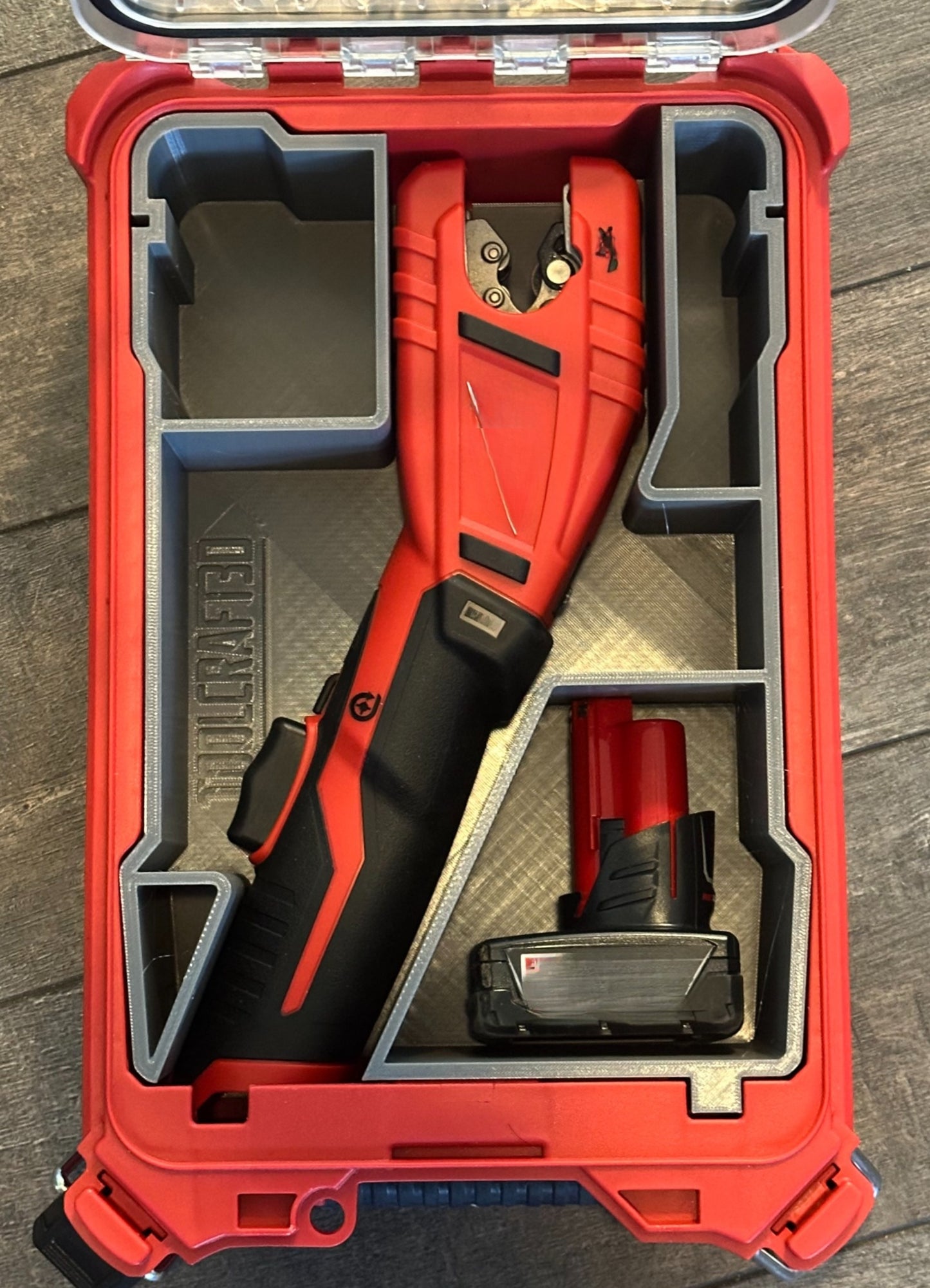 ToolCraft3d Design 3d Printed Insert Designed for Milwaukee Packout Organizer and M12 Copper Tubing Cutter (Insert Only)