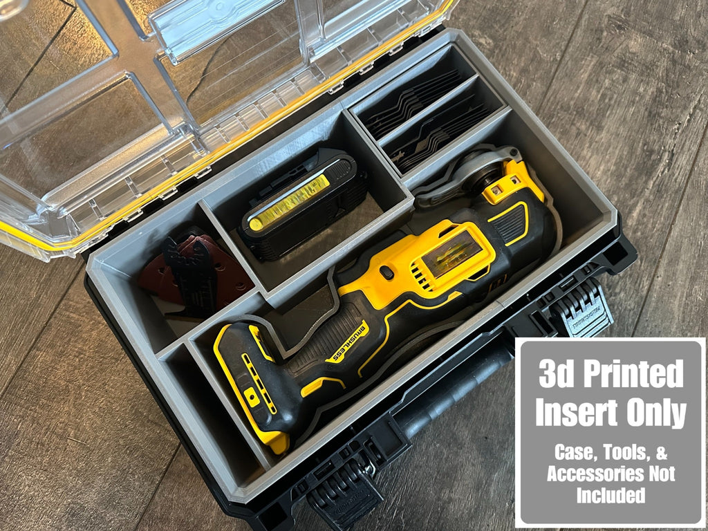 TOOLCRAFT3D Design 3d Printed Insert Designed for Dewalt Tough System 2.0 and 20V MAX XR Multi Tool (Insert Only)