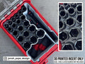 Jonah Pope Design 3d Printed 1/2" SAE Impact Socket Insert Designed for Milwaukee Packout Organizer (Insert Only)