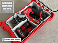 Jonah Pope Design 3d Printed Insert Designed for Milwaukee M12 4-in-1 Installation Drill/Driver V2 and Milwaukee Packout Organizer