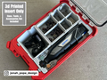 Jonah Pope Design 3d Printed Insert Designed for DREMEL 8240 Rotary Tool and Milwaukee Packout Organizer