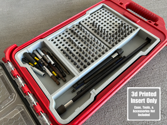 Jonah Pope Design 3d Printed Insert Designed For Impact Driver Bit Organization and Milwaukee Packout Organizer