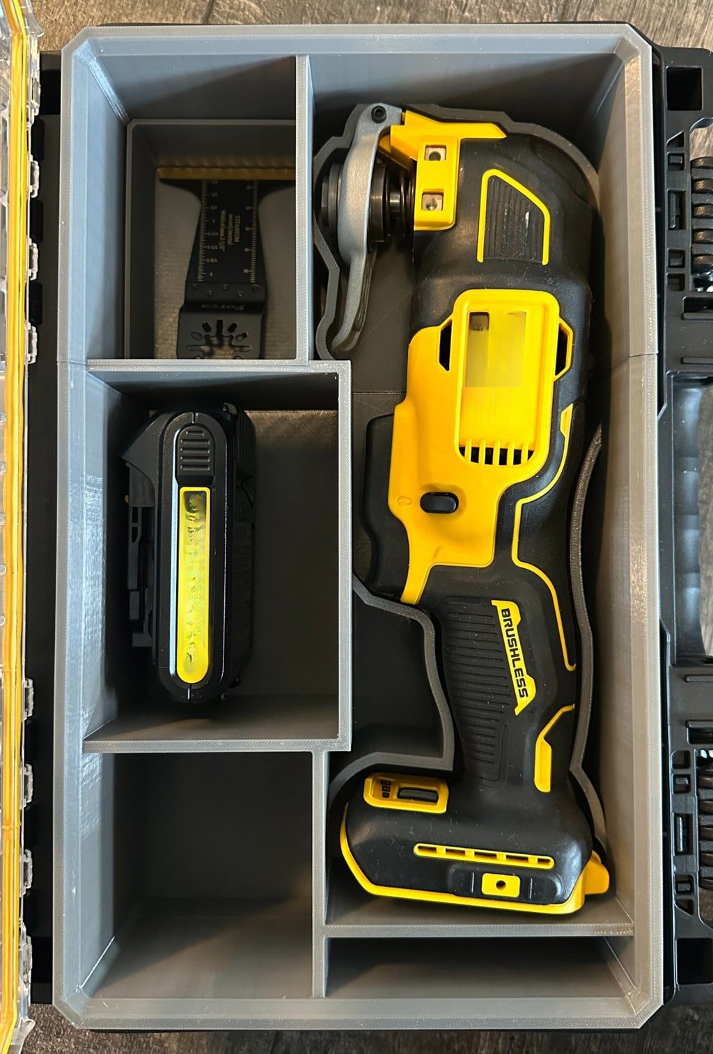 TOOLCRAFT3D Design 3d Printed Insert Designed for Dewalt Tough System 2.0 and 20V MAX XR Multi Tool (Insert Only)