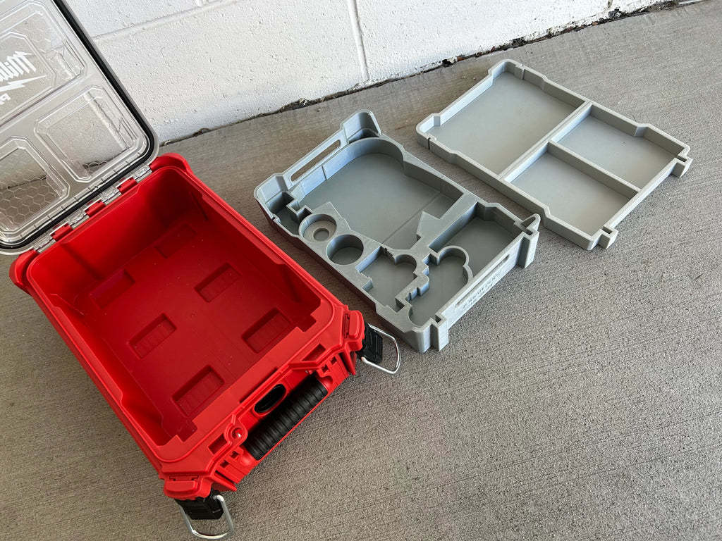 Jonah Pope Design 3d Printed Insert Designed for Milwaukee M12 4-in-1 Installation Drill/Driver V1 and Milwaukee Packout Organizer