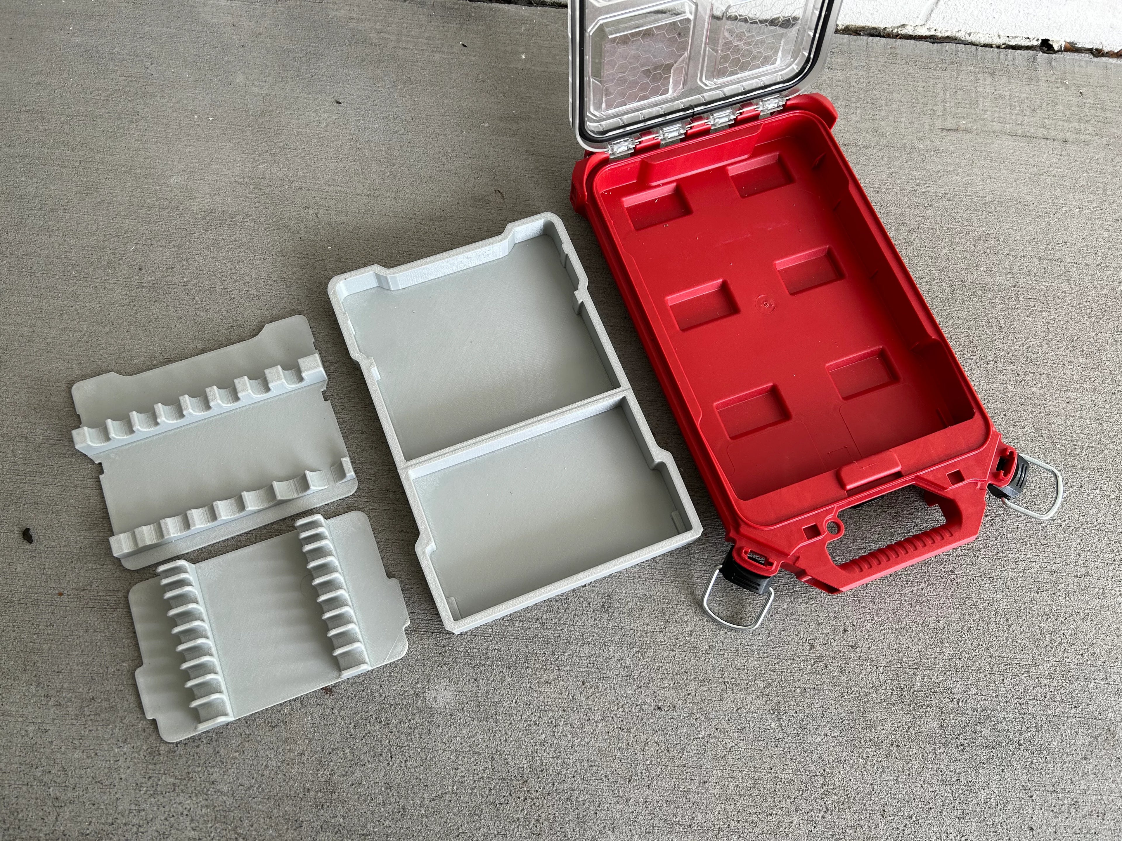 Jonah Pope Design 3d Printed Insert Designed for Drill Bit Organization and Milwaukee Packout Organizer