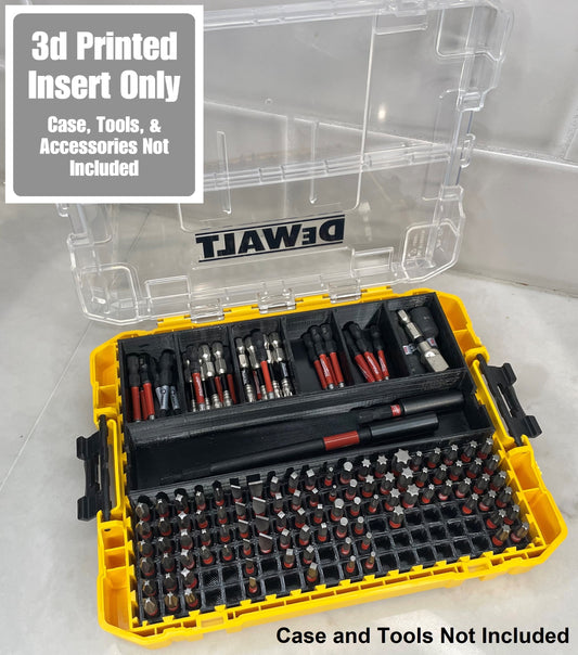 TOOLCRAFT3D Impact Bit Organizer Insert Designed for DEWALT Medium ToughCase