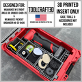 TOOLCRAFT3D Design 3d Printed Insert Designed for Milwaukee M12 Right Angle Die Grinder (3485-20) & Packout Organizer (Insert Only)