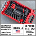 TOOLCRAFT3D Design 3d Printed Insert Designed for Milwaukee M12 Orbital Detail Sander (2531-20) & Packout Organizer (Insert Only)