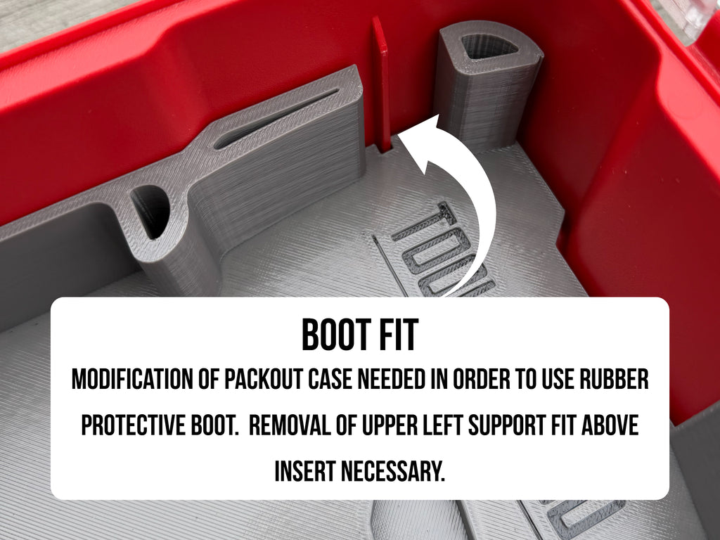 TOOLCRAFT3D Design 3d Printed Insert Designed for Milwaukee Packout Organizer and M12 Stubby 1/2" Impact (Insert Only)