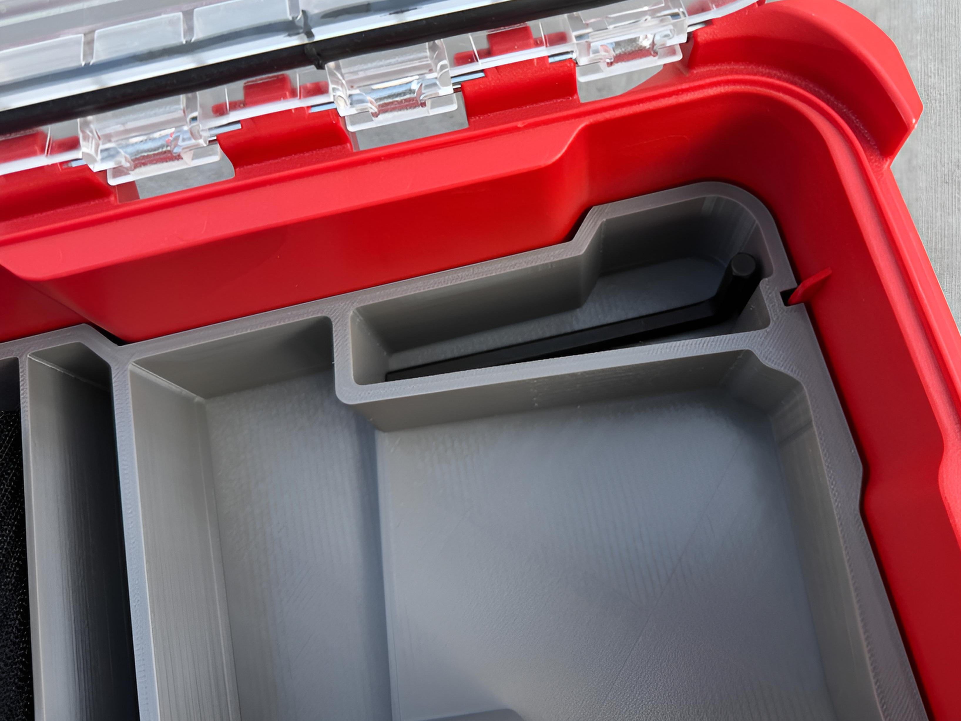 TOOLCRAFT3D Design 3d Printed Insert Designed for Milwaukee M12 Orbital Detail Sander (2531-20) & Packout Organizer (Insert Only)