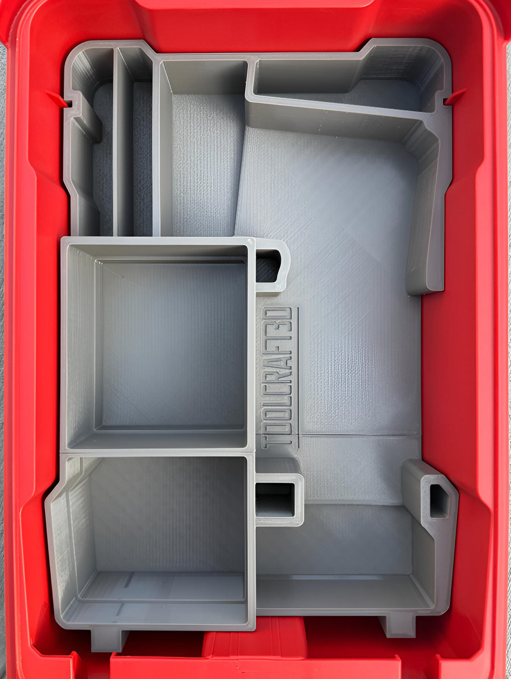 TOOLCRAFT3D Design 3d Printed Insert Designed for Milwaukee M12 Orbital Detail Sander (2531-20) & Packout Organizer (Insert Only)