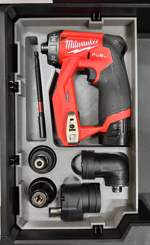 GarageInOrder 3d Printed Insert Designed for Milwaukee M12 Installation Driver and Toughbuilt Stacktech Drawer
