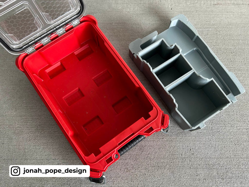 Jonah Pope Design 3d Printed Insert Designed For Milwaukee M12 Nibbler and Milwaukee Packout Organizer