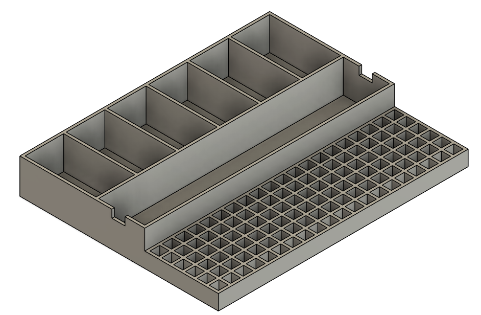 TOOLCRAFT3D Impact Bit Organizer Insert Designed for DEWALT Medium ToughCase