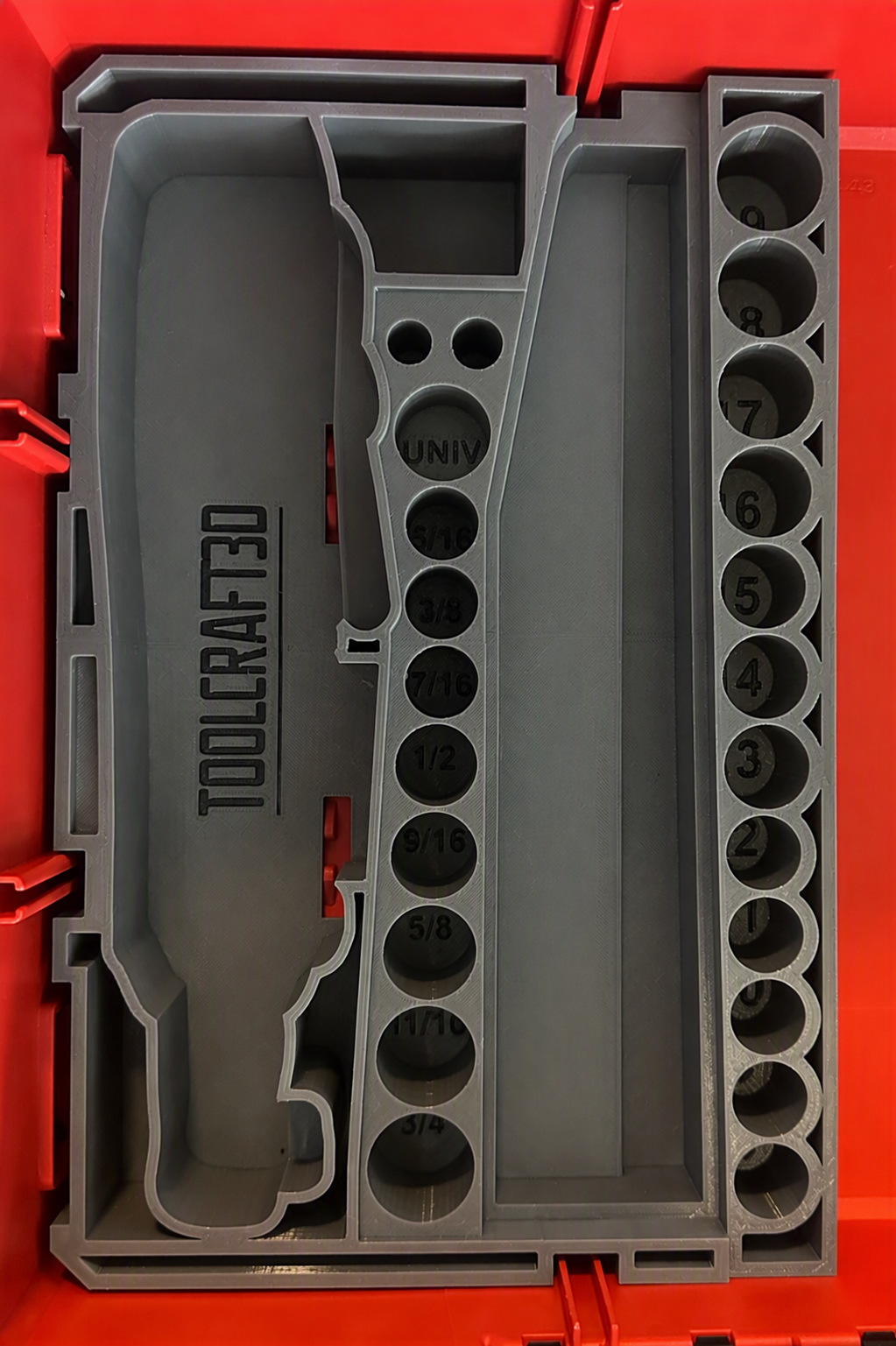 Insert Designed for Milwaukee M12 Cordless 3/8" Ratchet & PACKOUT Tool Box (Insert Only)